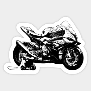 S1000RR Bike Sketch Art Sticker